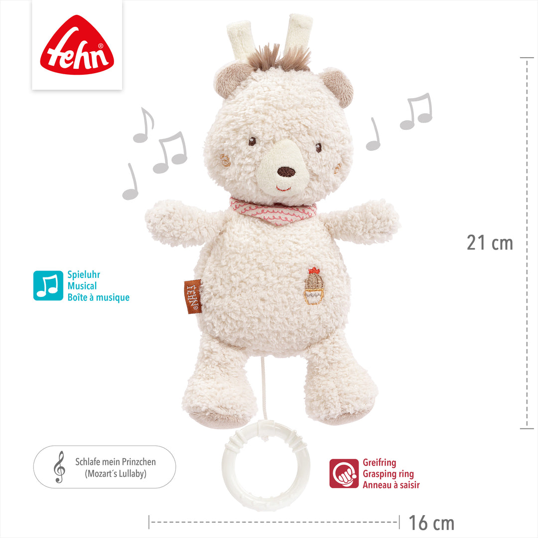 Baby Spieluhr Bär, 21 x 16 cm, mit Melodie "Mozart´s Wiegenlied"