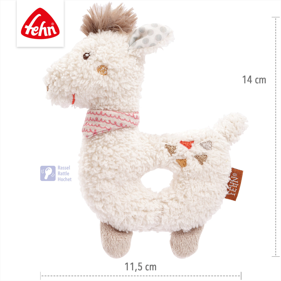 Baby Ring-Greifling Lama, 14 x 11,5 cm