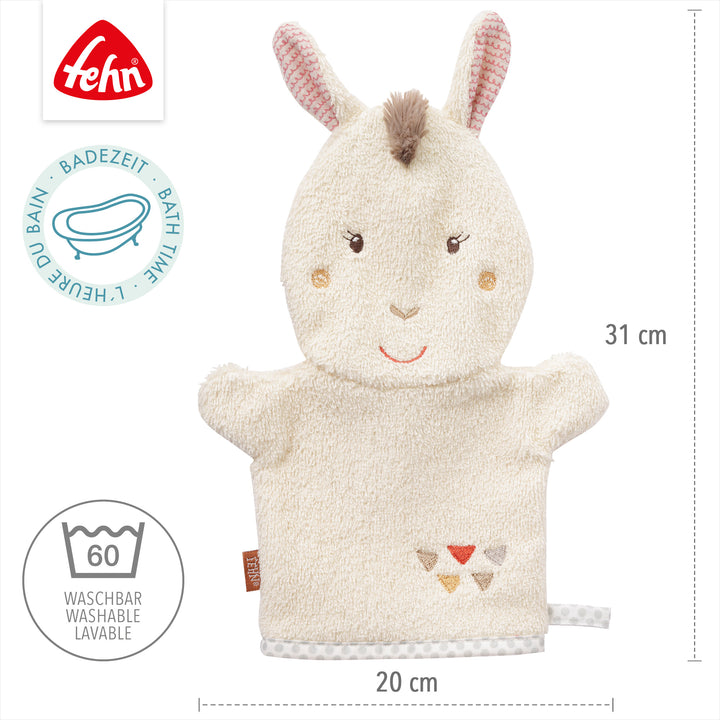 Baby Waschhandschuh Lama, 31 x 20 cm