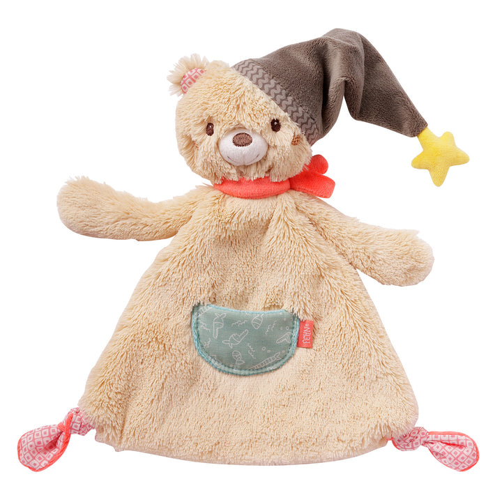 Baby Schmusetuch Bär aus weichem Plüsch