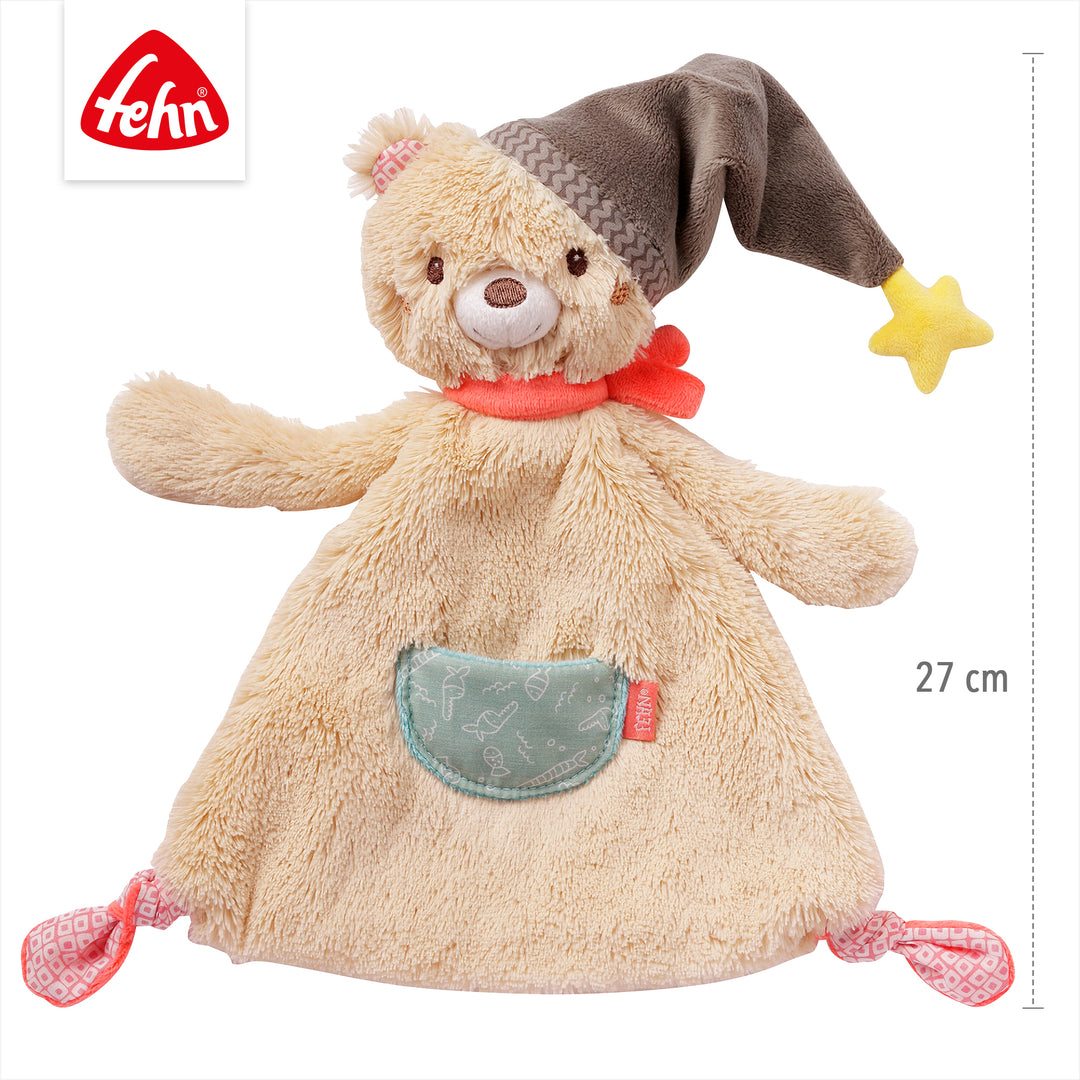Baby Schmusetuch Bär, 27 cm