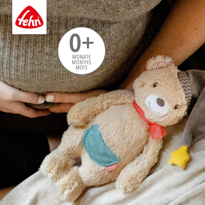 Baby Kuscheltier Bär aus weichem Plüsch