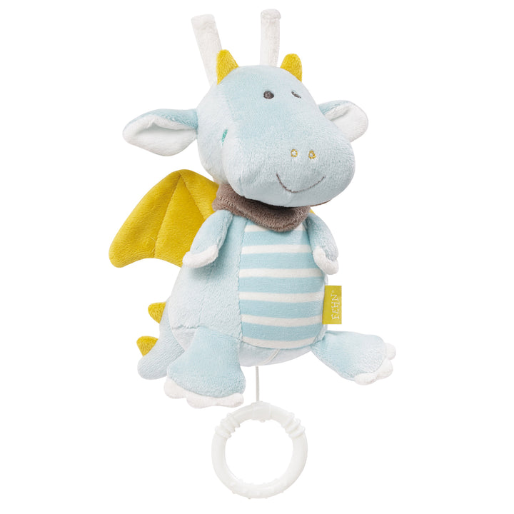 Baby Spieluhr Drache mit Greifring zum Aufziehen