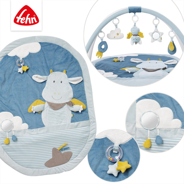 Details der 3-D-Activity-Decke Little Castle mit verschiedenen Spielelementen