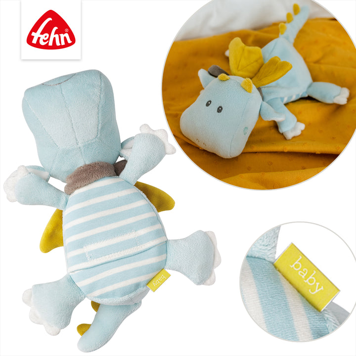 Details des Baby Wärmetier Drache mit Klettverschluss