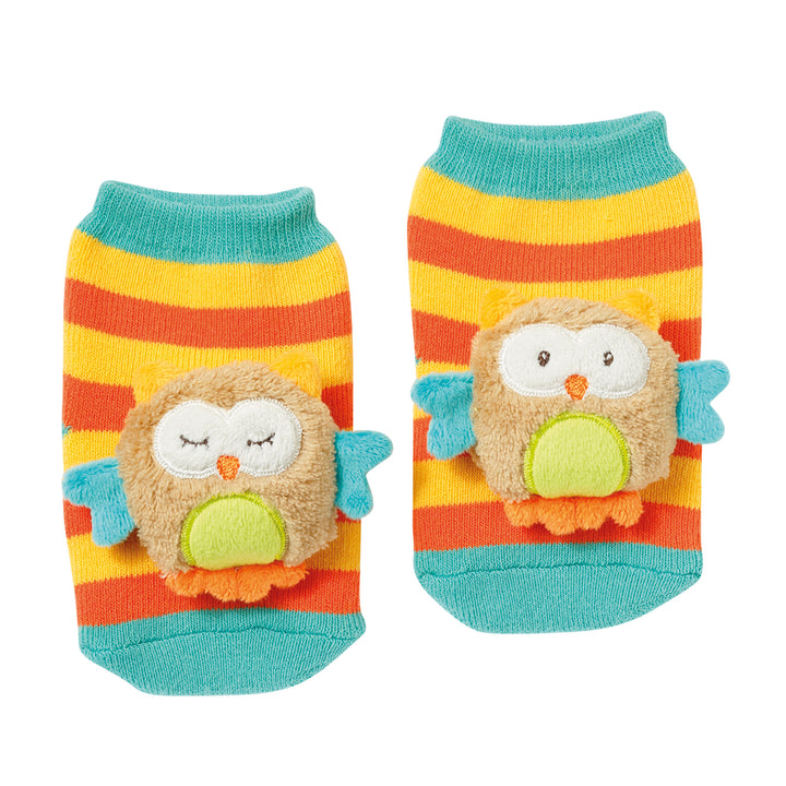 Baby Rasselsocken Eule