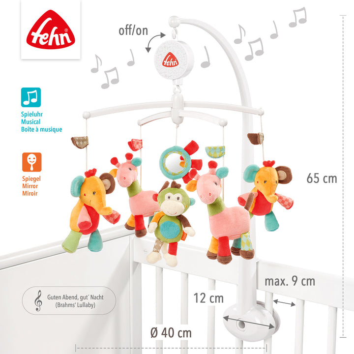 Baby Musik-Mobile Safari mit Melodie "Brahms´ Wiegenlied", Ø 40 cm