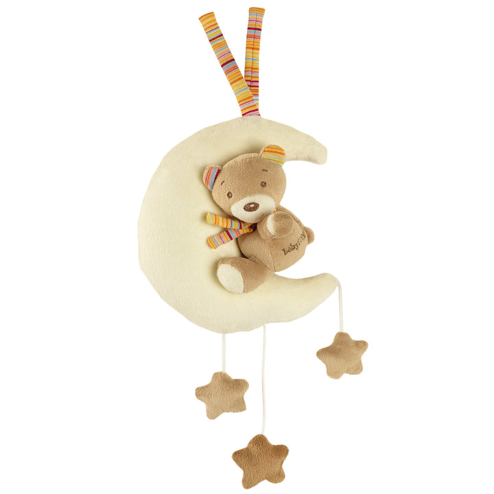 Baby Spieluhr Teddy im Mond mit Stern zum Aufziehen