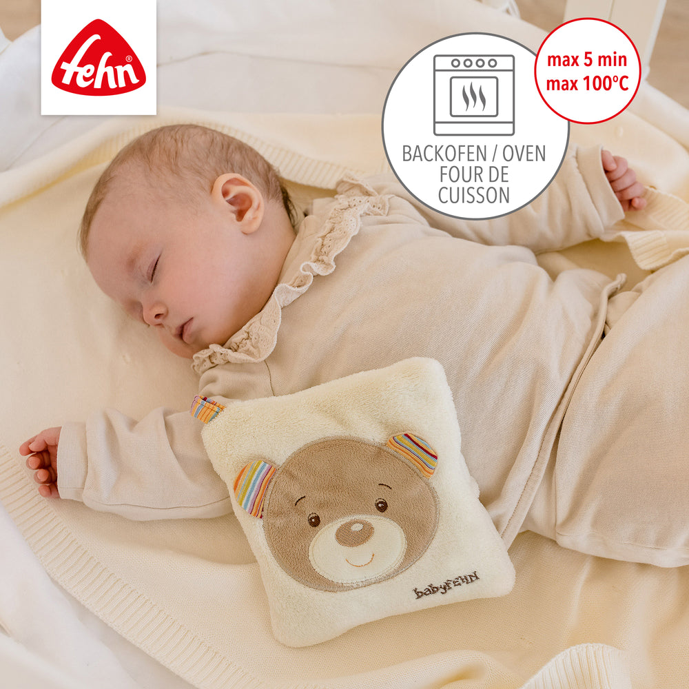 Baby Kirschkernkissen Teddy zum Erwärmen im Backofen