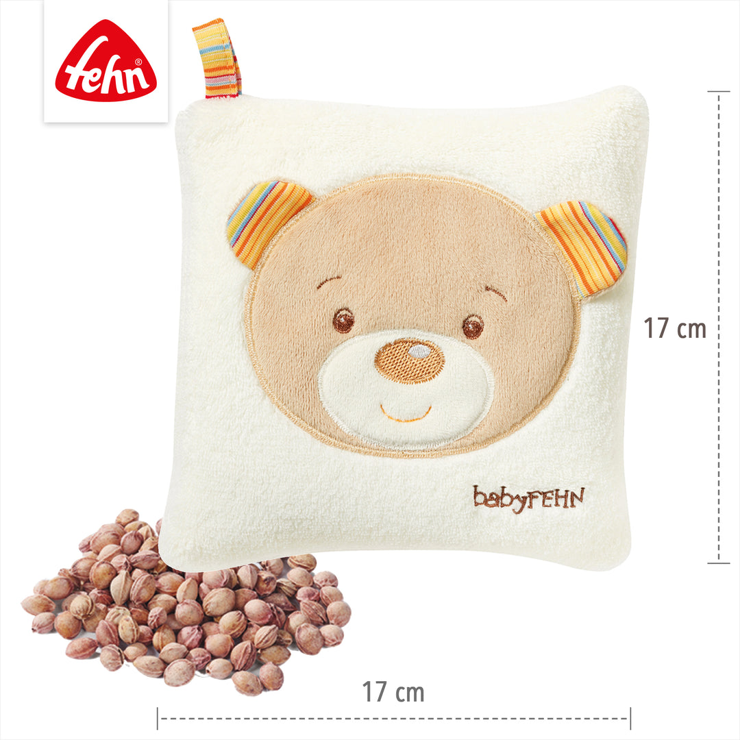 Baby Kirschkernkissen Teddy, 17 x 17 cm