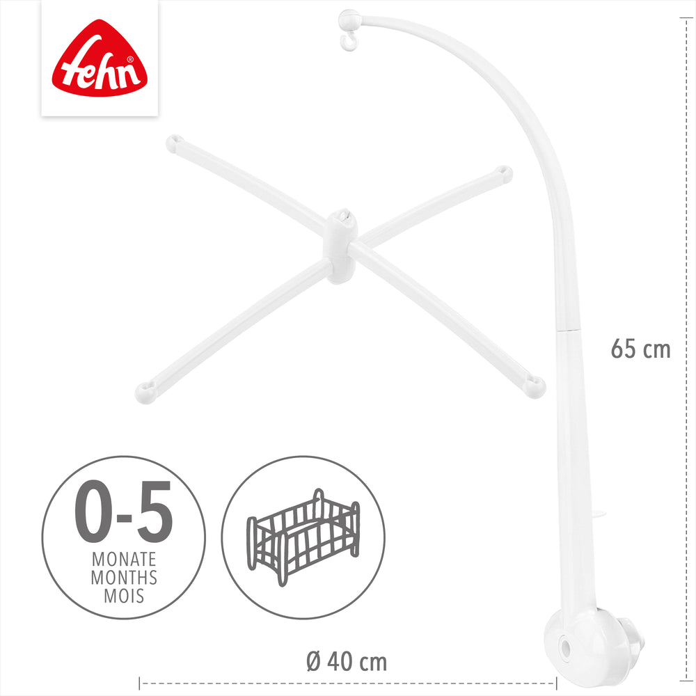 Mobile-Gestänge für Babybett, Höhe: 65 cm, Ø 40 cm, geeignet ab 0–5 Monate