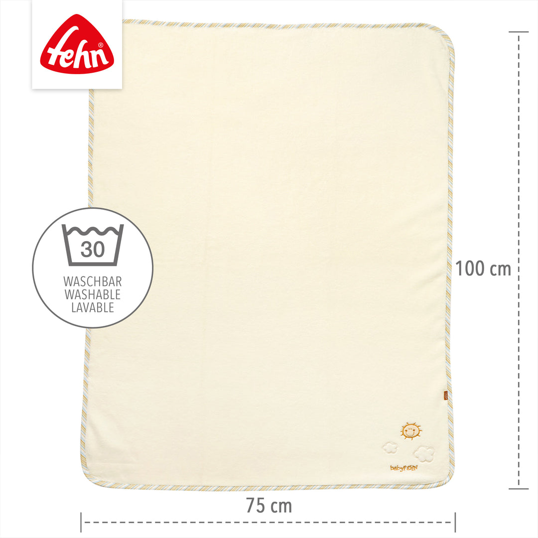 Baby Kuscheldecke Schaf, 100 x 75 cm, waschbar bei 30°C