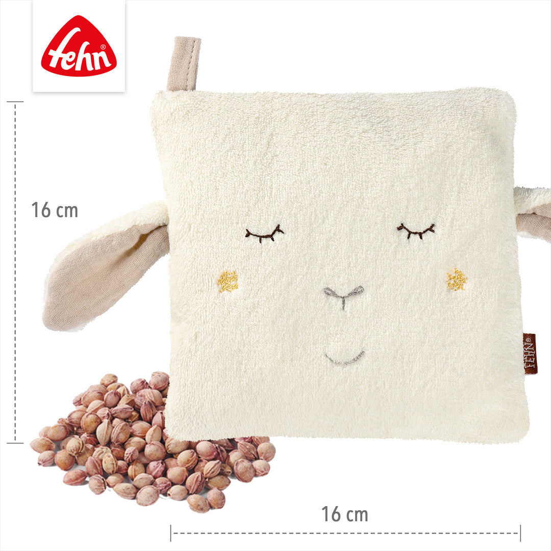 Baby Kirschkernkissen Schaf, 16 x 16 cm
