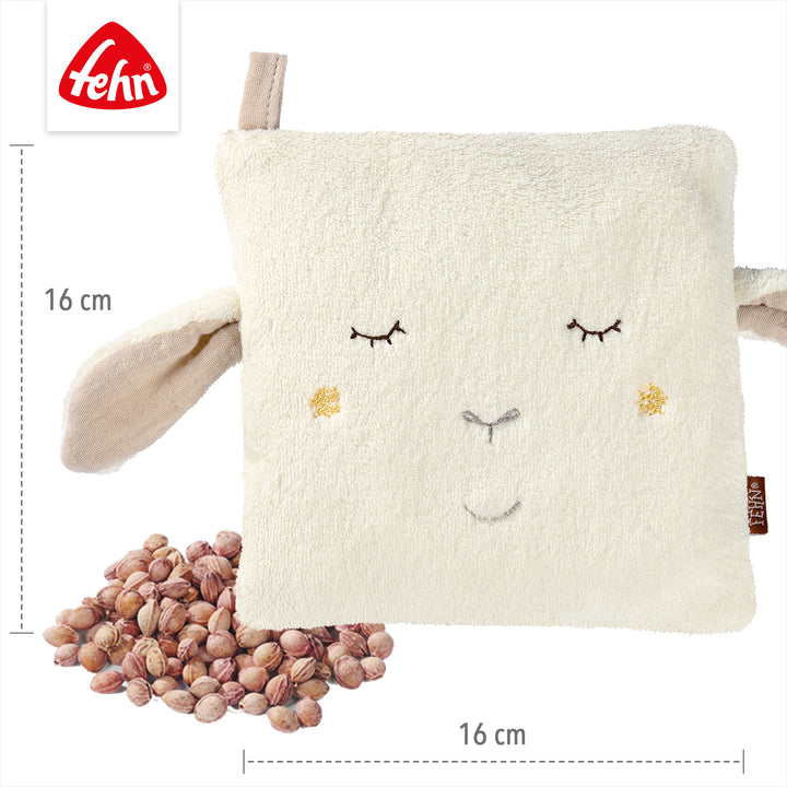 Baby Kirschkernkissen Schaf, 16 x 16 cm